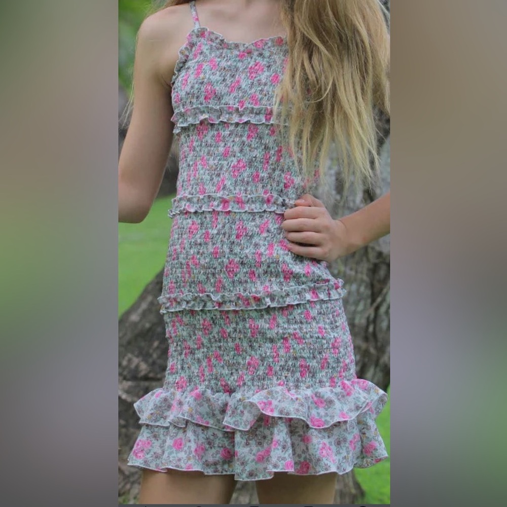 Flowers by Zoe Smocked Tiered Dress